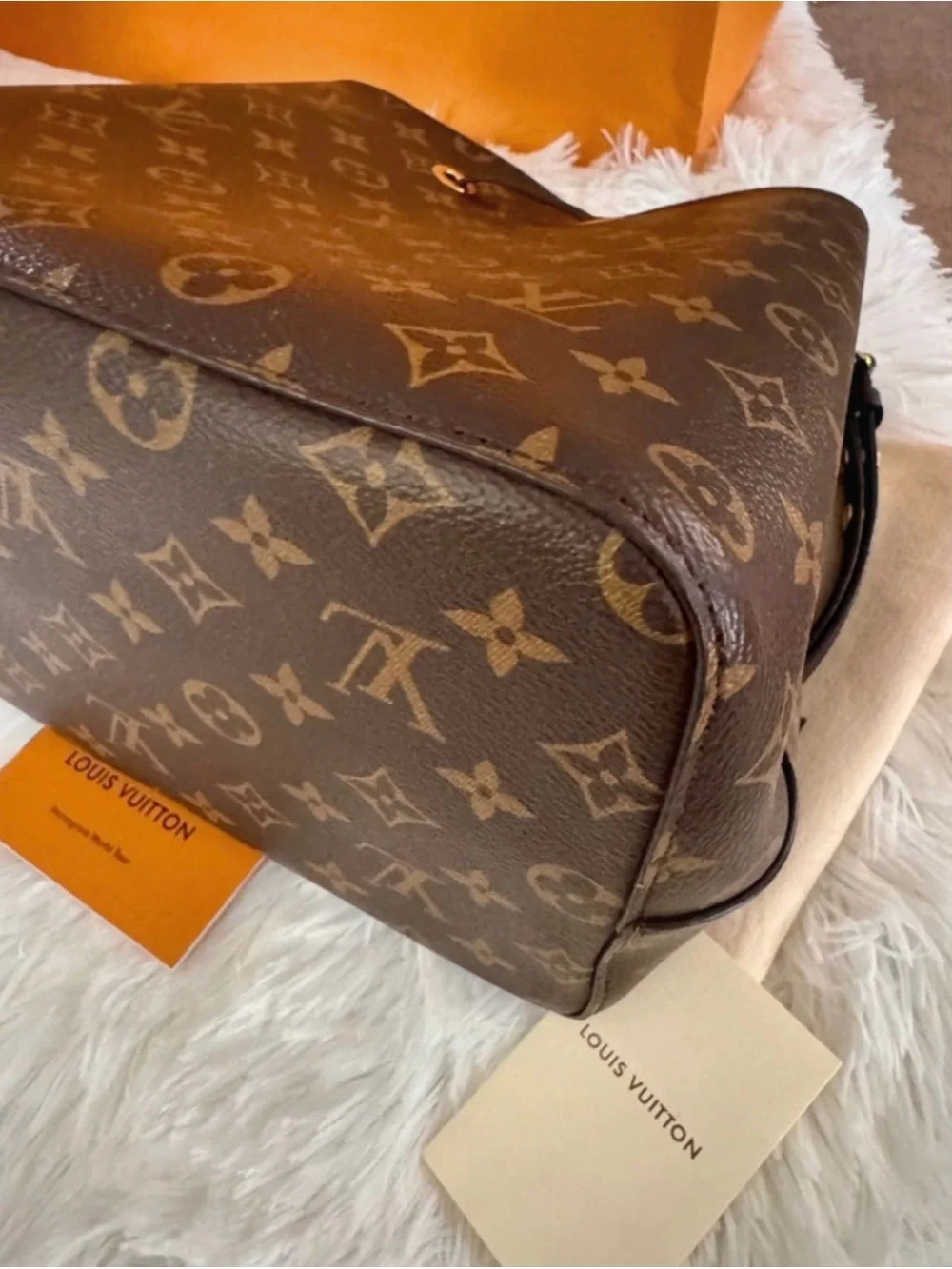 Louis Vuitton Brown Monogram Canvas Drawstring Hobo